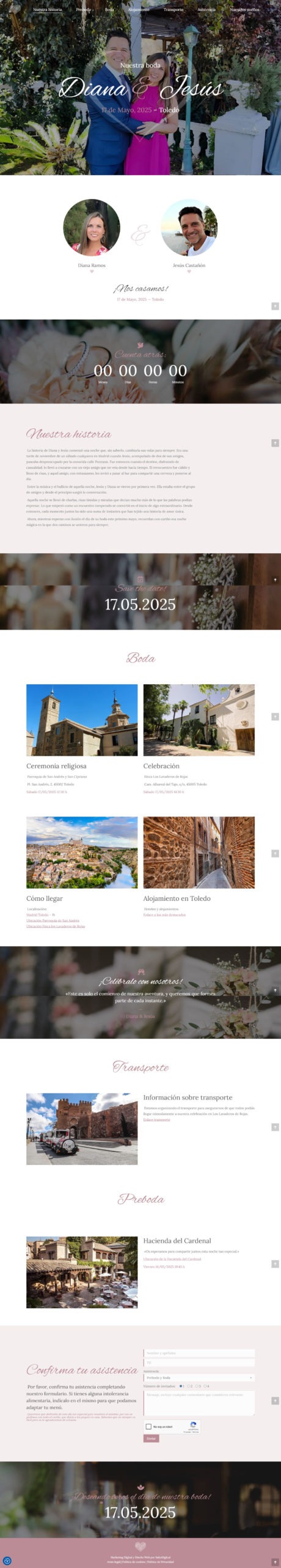 web boda con wordpress